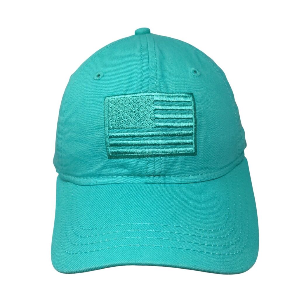 American Flag Strapback Hat Bluish-Green One Size Academy Sports Outdoors
